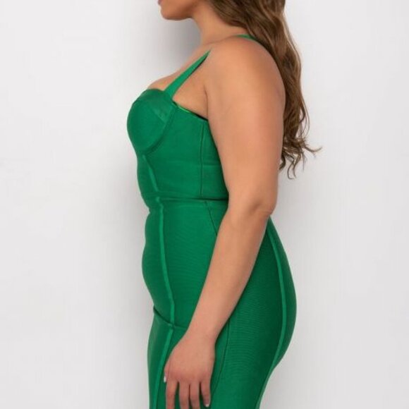 CHARLOTTE  ANGLS BANDAGE SWEETHEART NECK TANK DRESS / Brand NEW ! - Picture 5 of 8